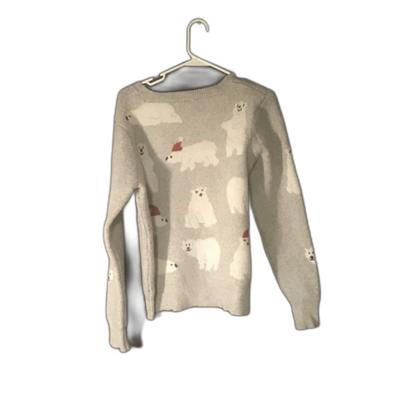 Holiday Time Women's Polar Bear Christmas Sweater, L (12-14) - Picture 2 of 3